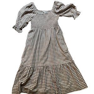 Madewell Gingham midi dress